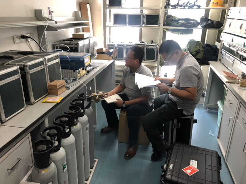 內(nèi)蒙古環(huán)境監(jiān)測站地標(biāo)現(xiàn)場驗證工作