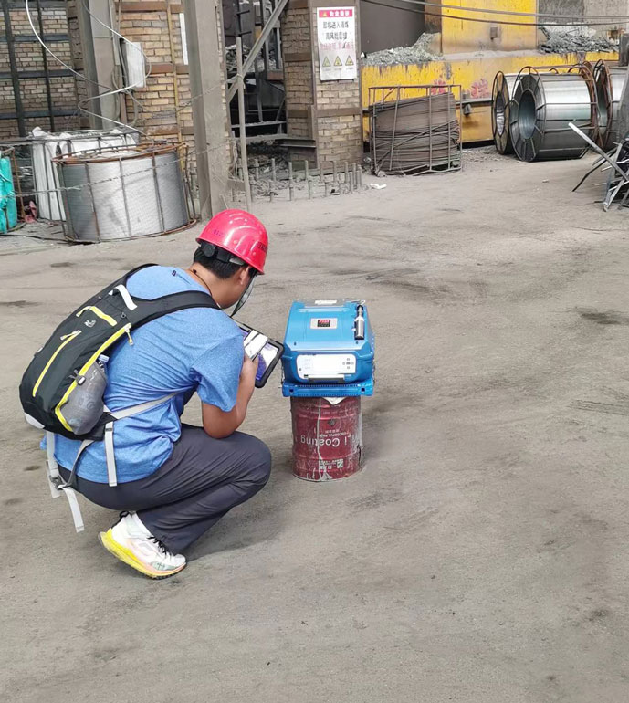 湖南湘潭鋼鐵非甲烷總烴濃度無組織測試